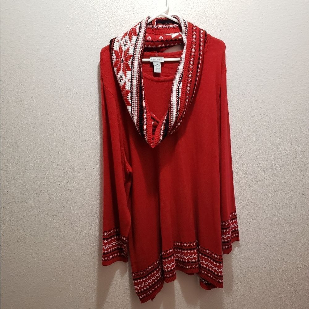 Catherine's red sweater 2x